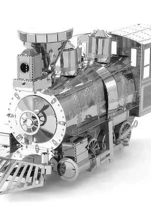 Металлический 3D пазл головоломка конструктор Поезд локомотив