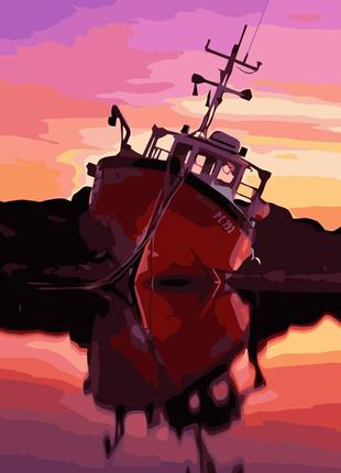 Картина за номерами Strateg Рибне судно на заході сонця з лаку...