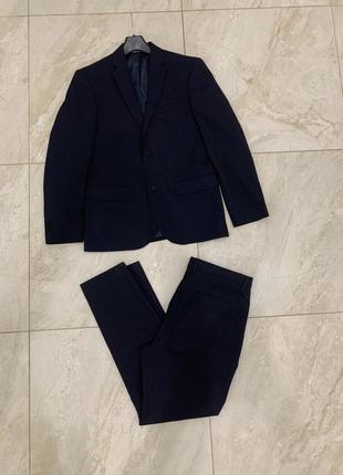Мужской классический костюм h&amp;m новый синий пиджак брюки