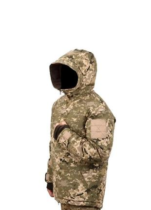 Зимова чоловіча тактична куртка (бушлат) в кольорі піксель