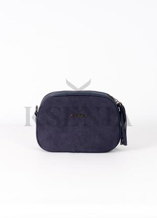 Жіноча сумка синя сумка кросбоді сумка через плече замшева сумка