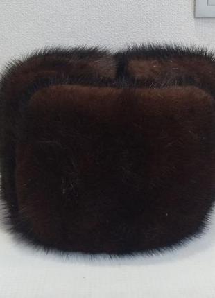 Мужская норковая шапка (размер 56 -57 см)