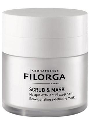 Скраб-маска для лица отшелушивающая filorga scrub and mask 55 мл