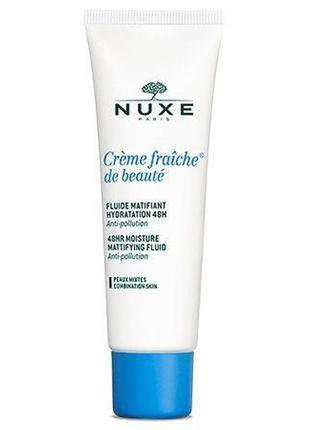 Флюїд для обличчя nuxe creme fraiche de beaute moisturising ma...