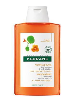 Шампунь от сухой перхоти с экстрактом настурции klorane shampo...