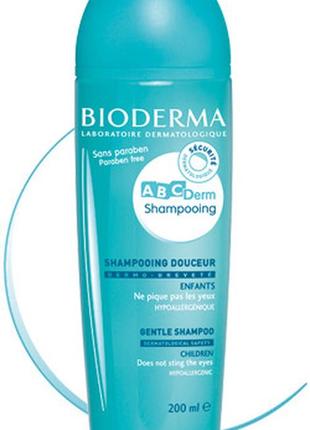 Шампунь для детей bioderma abcderm gentle shampoo 200 мл