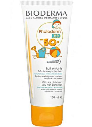 Солнцезащитное молочко для детей bioderma photoderm kid lait s...