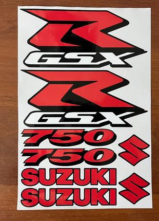 SUZUKI GSX R  750 Вінілові наклейки на мотоцикл