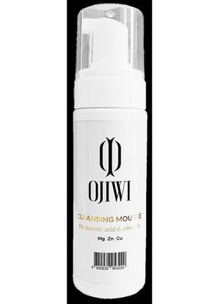 Мусс для умывания "ojiwi cleansing mousse hyaluronic acid & mi...