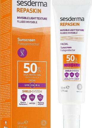 Солнцезащитный лосьон для лица и тела spf50 sesderma repaskin ...