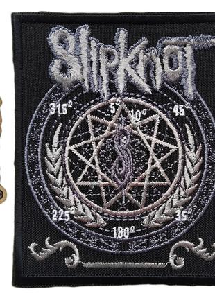 Нашивка Slipknot звезда 8.5x10.5 см. (черная)