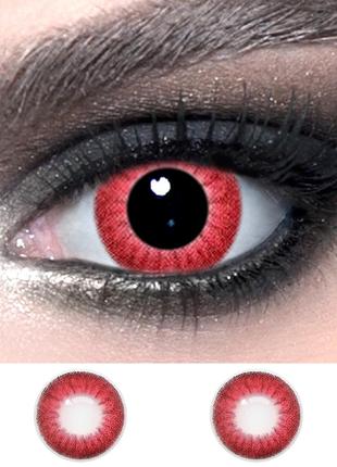 Червоні лінзи контактні 14.5 мм. ELITE Lens "Red 2" для коспле...