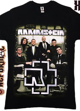 Футболка Rammstein (фото гурту з лого), Розмір XXL