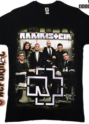 Футболка Rammstein (фото группы с лого), Размер 4XL (XXXL euro)