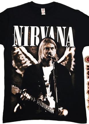 Футболка Nirvana "Live At Seattle", черная, Размер M