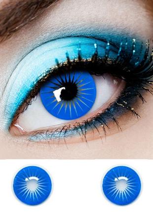 Голубі контактні лінзи ELITE Lens "Blue Angel" 14,5 мм (N0137)