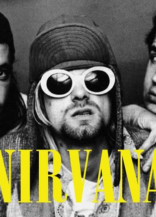 Плакат Nirvana / Постер Нирвана (очки) 44.5х31.5 см.
