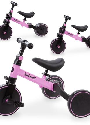 Беговел велосипед Kidwell 3в1 PICO Pink
