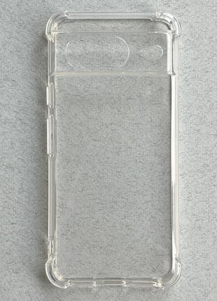 Чехол - накладка (бампер) для Google Pixel 8 прозрачный силико...