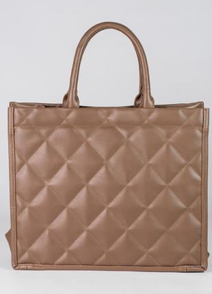 Женская сумка мокко сумка моко шопер шоппер большая сумка стегана