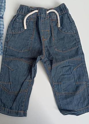 Детские джинсы 9-12 месяцев, next, легкие ддинсы, тонкие брюки...