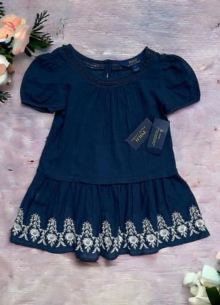 Оригінальна нова літня сукня polo ralph lauren на дівчинку 5 рокі