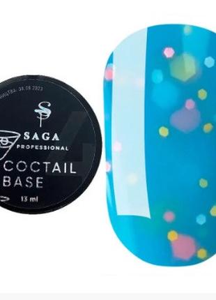 База Saga Professional Coctail Base 01 (голубой с хлопьями), 1...