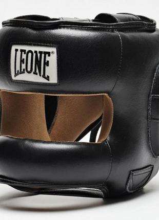 Боксерский шлем с бампером leone protection