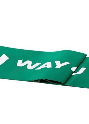 Эластичная лента для фитнеса way4you - medium (green) 40161