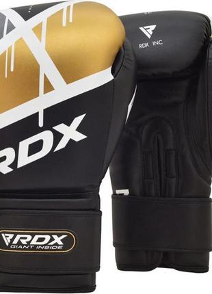 Боксерские перчатки rdx rex leather black 16 ун.