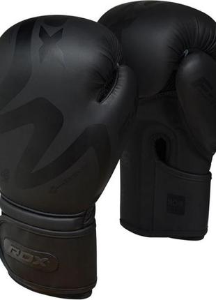 Перчатки боксерские rdx f15 matte black 10 ун.