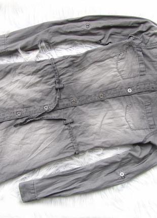 Качественная джинсовая рубашка платье с поясом hema