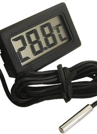 Термометр TPM-10 з виносним датчиком температури / Чорний