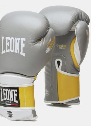 Боксерские перчатки leone tecnico grey 10 ун.