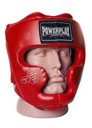Боксерський шолом тренувальний powerplay 3043 червоний m