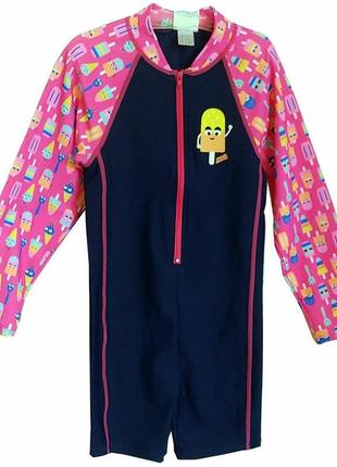 Костюм з лайкри дитячий zoggs long sleeve all in one girls upf...