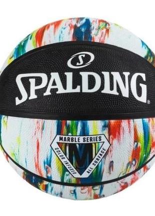 М'яч баскетбольний spalding marble ball червоний,