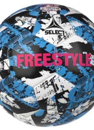М'яч футбольний select freestyle v23 синій, чорни
