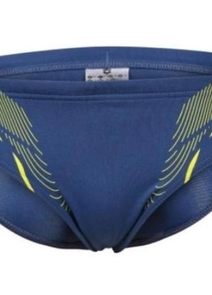 Плавки-сліпи для хлопців arena swim briefs graphic синій, жовт...