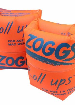 Нарукавники для плавання zoggs roll ups помаранчеві 1-6 років