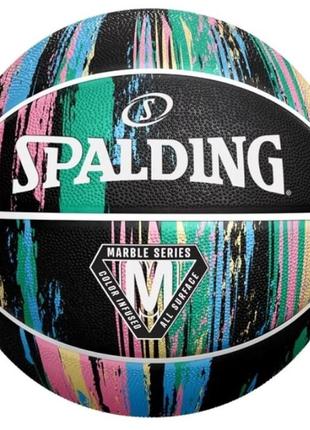 М'яч баскетбольний spalding marble ball чорна паст