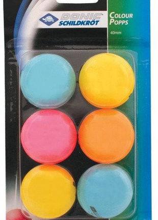 М'ячі для настільного тенісу donic-schildkrot color popps