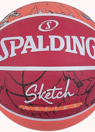 М'яч баскетбольний spalding sketch drible червоний
