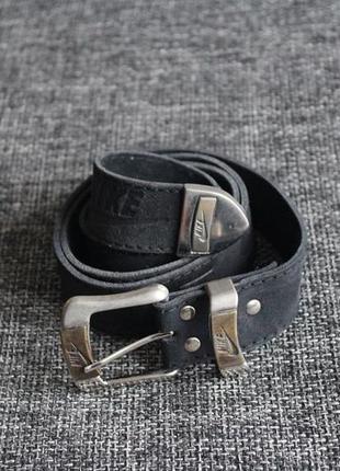 Ремень кожаный nike vintage 90' leather belt оригинал w36-40