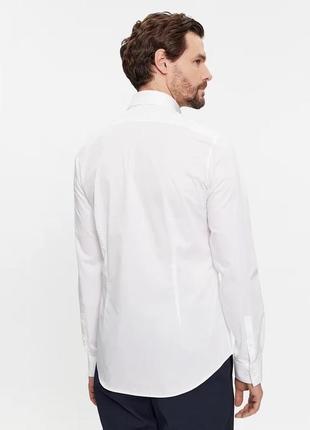 Рубашка белая приталенная calvin klein