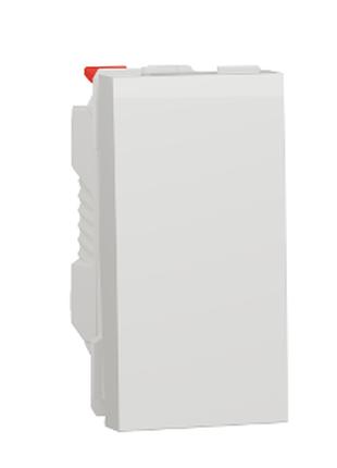 Перемикач 1-клавішний схема 6, 10А, 1 модуль білий Unica New N...