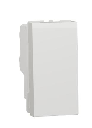 Двополюсний вимикач 16А 1 модуль білий Unica New NU316218