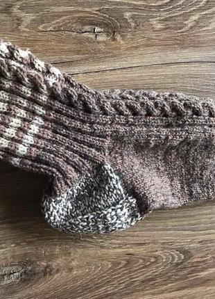 Шерстяные носки ручной вязки с теплотой и любовью на 42-43 размер