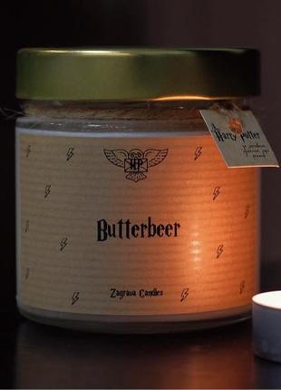 Свеча за мотивами романа Гарри Поттер с ароматом "Butterbeer"