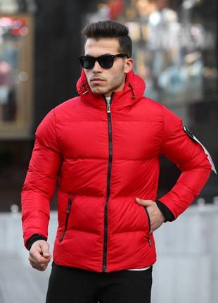 Куртка зимняя STONE ISLAND красная мужская